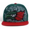 image:imageHecho En Mexico Eagle 3D Embroidered Flat Bill Snapback CapDark Green Red 7