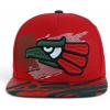 image:imageHecho En Mexico Eagle 3D Embroidered Flat Bill Snapback CapRed Dark Green 6