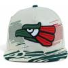 image:imageHecho En Mexico Eagle 3D Embroidered Flat Bill Snapback CapStone Dark Green 6