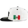 image:imageHecho En Mexico Eagle 3D Embroidered Flat Bill Snapback CapWhite Black