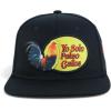 image:imageTrendy Apparel Shop 3D Rooster Embroidered Flat Bill Snapback CapBlack Black 2