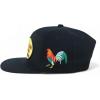 image:imageTrendy Apparel Shop 3D Rooster Embroidered Flat Bill Snapback CapBlack Black 2