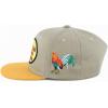 image:imageTrendy Apparel Shop 3D Rooster Embroidered Flat Bill Snapback CapKhaki Tan 2