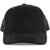 image:imageTrendy Apparel Shop 5 Panel Structured Soft Suede Snapback Ball CapBlack Mesh