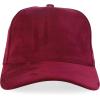 image:imageTrendy Apparel Shop 5 Panel Structured Soft Suede Snapback Ball CapBurgundy