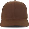 image:imageTrendy Apparel Shop Big Size Oversized Plain Structured Fitted Baseball CapBrown