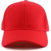 image:imageTrendy Apparel Shop Big Size Oversized Plain Structured Fitted Baseball CapRed