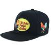 image:imageTrendy Apparel Shop 3D Rooster Embroidered Flat Bill Snapback CapBlack Black 2