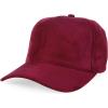 image:imageTrendy Apparel Shop 5 Panel Structured Soft Suede Snapback Ball CapBurgundy