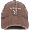 image:imageTrendy Apparel Shop Washington DC Embroidered Pigment Dyed Washed Baseball CapChocolate