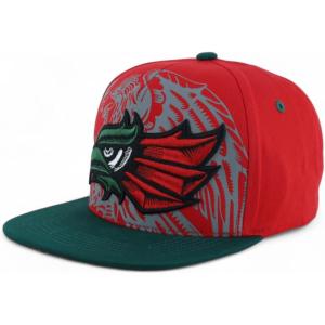 image:imageHecho En Mexico Eagle 3D Embroidered Flat Bill Snapback CapRed Dark Green 7