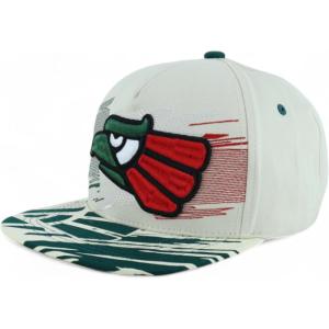 image:imageHecho En Mexico Eagle 3D Embroidered Flat Bill Snapback CapStone Dark Green 6