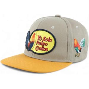 image:imageTrendy Apparel Shop 3D Rooster Embroidered Flat Bill Snapback CapKhaki Tan 2