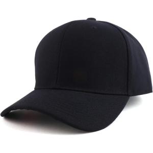 image:imageTrendy Apparel Shop Big Size Oversized Plain Structured Fitted Baseball CapBlack