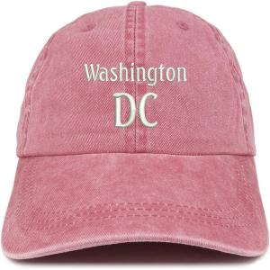 image:imageTrendy Apparel Shop Washington DC Embroidered Pigment Dyed Washed Baseball CapBurgundy