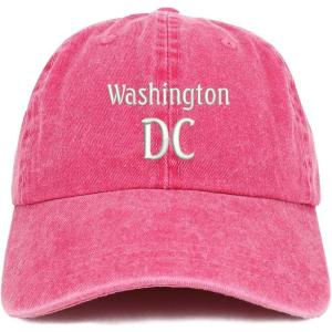 image:imageTrendy Apparel Shop Washington DC Embroidered Pigment Dyed Washed Baseball CapFuchsia