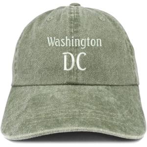 image:imageTrendy Apparel Shop Washington DC Embroidered Pigment Dyed Washed Baseball CapOlive