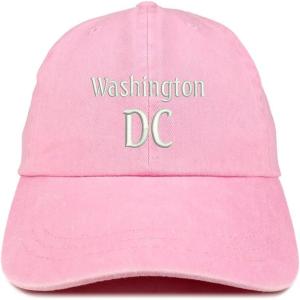 image:imageTrendy Apparel Shop Washington DC Embroidered Pigment Dyed Washed Baseball CapPink