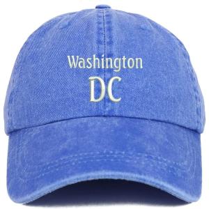 image:imageTrendy Apparel Shop Washington DC Embroidered Pigment Dyed Washed Baseball CapRoyal