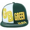 image:imageTrendy Apparel Shop American State Name 3D Embroidery Flag Print Snapback CapGreen Bay