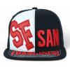 image:imageTrendy Apparel Shop American State Name 3D Embroidery Flag Print Snapback CapSan Francisco