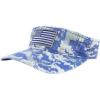 image:imageTrendy Apparel Shop USA American Flag Embroidered Polyester Summer Visor HatDigital Blue Camo
