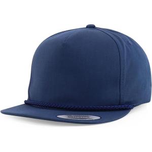 image:imageTrendy Apparel Shop Oversized XXL Classic 5 Panel Flatbill Rope Golf Snapback HatNavy