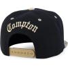 image:imageTrendy Apparel Shop Compton Old English Font Embroidered Bandana Flatbill CapBlack Khaki