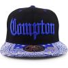 image:imageTrendy Apparel Shop Compton Old English Font Embroidered Bandana Flatbill CapRoyal