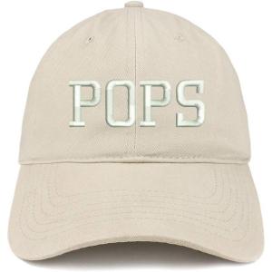 image:imageTrendy Apparel Shop POPS Embroidered Soft Crown 100 Brushed Cotton CapStone