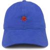 image:imageTrendy Apparel Shop Ladybug Embroidered Cotton Unstructured Dad HatRoyal