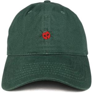 image:imageTrendy Apparel Shop Ladybug Embroidered Cotton Unstructured Dad HatHunter