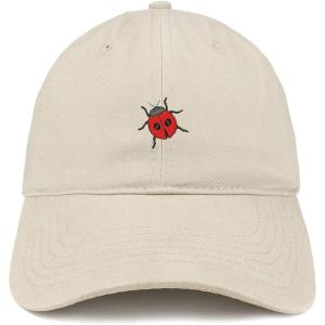 image:imageTrendy Apparel Shop Ladybug Embroidered Cotton Unstructured Dad HatStone