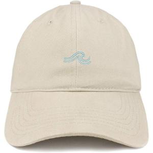 image:imageTrendy Apparel Shop The Wave Embroidered 100 Cotton Adjustable Cap Dad HatStone