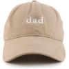 image:imageTrendy Apparel Shop Dad Embroidered Soft Low Profile Cotton Cap Dad HatKhaki