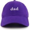 image:imageTrendy Apparel Shop Dad Embroidered Soft Low Profile Cotton Cap Dad HatPurple