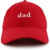 image:imageTrendy Apparel Shop Dad Embroidered Soft Low Profile Cotton Cap Dad HatRed