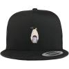 image:imageTrendy Apparel Shop Penguin Patch 5 Panel Flatbill Trucker CapBlack