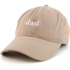 image:imageTrendy Apparel Shop Dad Embroidered Soft Low Profile Cotton Cap Dad HatKhaki