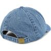 image:imageTrendy Apparel Shop American Flag and USA Embroidered 100 Cotton Denim Cap Dad HatLight Blue