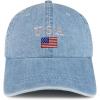 image:imageTrendy Apparel Shop American Flag and USA Embroidered 100 Cotton Denim Cap Dad HatLight Blue