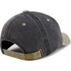 image:imageTrendy Apparel Shop Jamaica with Palm Tree Embroidered Pigment Dyed Cotton Baseball CapBlack Khaki