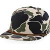 image:imageTrendy Apparel Shop 100 Cotton Camoflauge Unstructured Flatbill Snapback Cap with RopeCream
