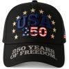 image:imageTrendy Apparel Shop 250th Anniversary USA Adjustable American Baseball CapBlack Black 1