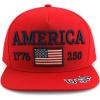 image:imageTrendy Apparel Shop 250th Anniversary USA Adjustable American Baseball CapRed Red