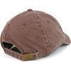 image:imageTrendy Apparel Shop Rose Bundle Patch Pigment Dyed Washed Baseball CapChocolate
