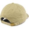 image:imageTrendy Apparel Shop Cross Embroidered Washed Cotton Adjustable CapKhaki