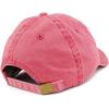 image:imageTrendy Apparel Shop Cross Embroidered Washed Cotton Adjustable CapRed
