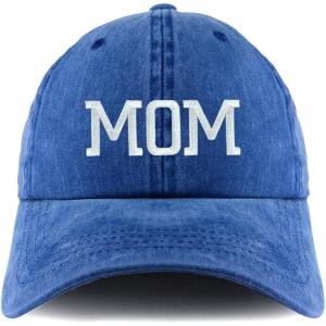 image:imageTrendy Apparel Shop Mom Embroidered Pigment Dyed Unstructured CapRoyal