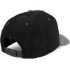 image:imageTrendy Apparel Shop 5 Panel Cotton and Suede Combo Snapback Baseball CapBlack Grey 1